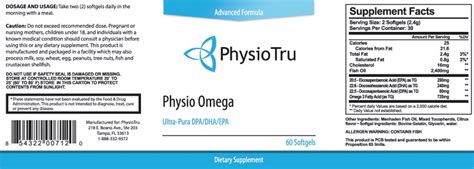 physio omega ingredients